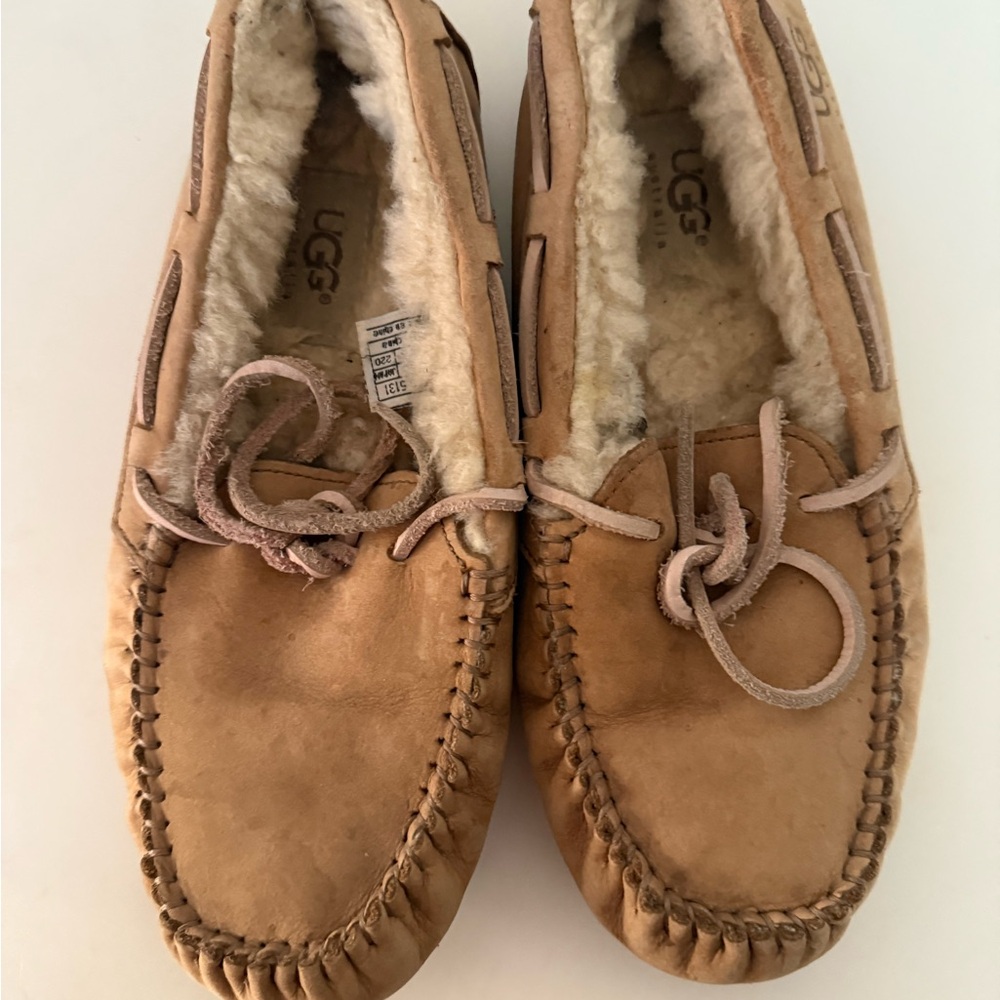 UGG Chestnut Sheepskin Lined Moccasins